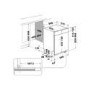Indesit Semi-Integrated Dishwasher - Push&Go - White control panel