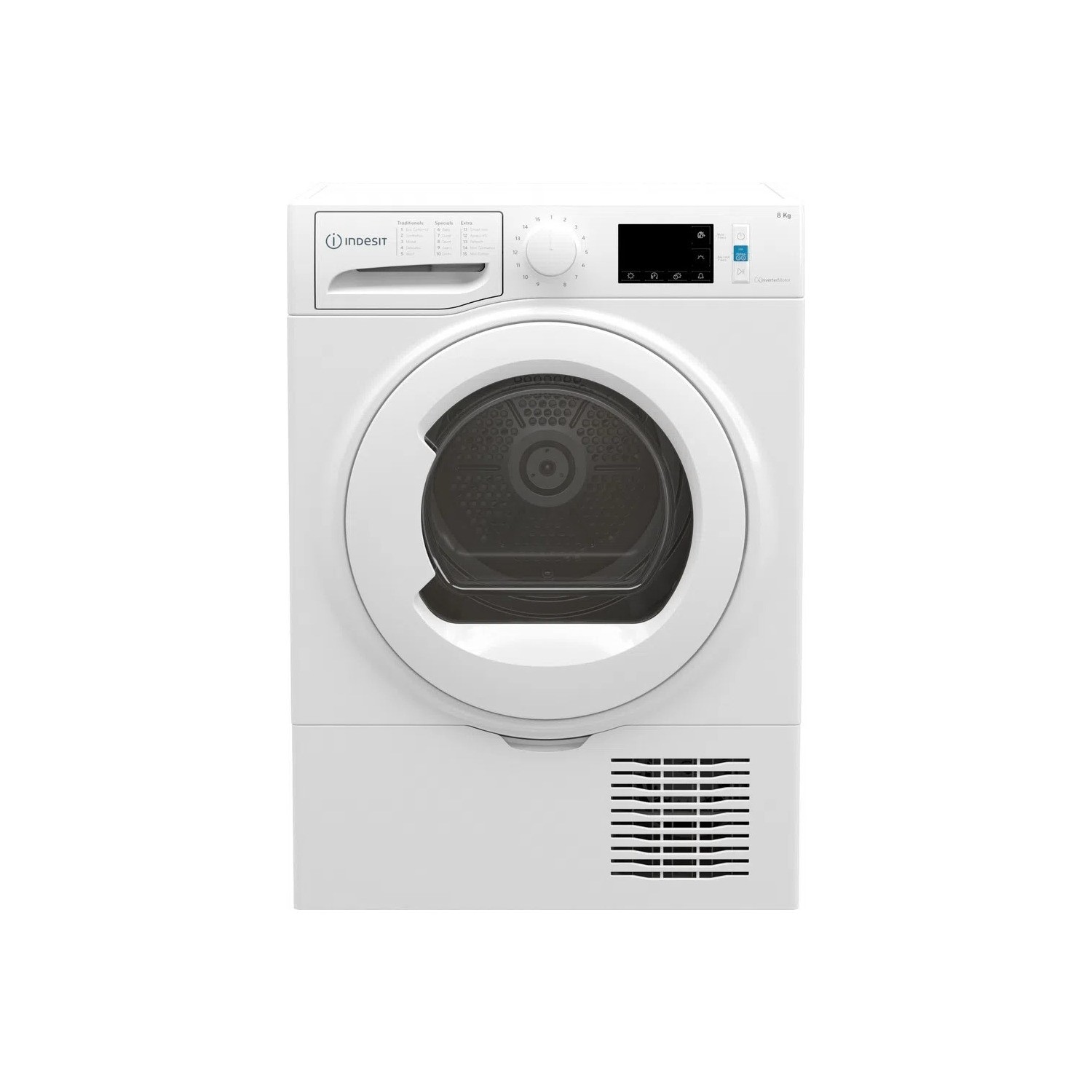 Refurbished Indesit I3D81WUK Freestanding Condenser 8KG Tumble Dryer White