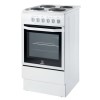 GRADE A2 - Indesit I5ESHW 50cm Electric Cooker with Single Oven and Solid Hotplate Hob - White