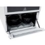 Indesit I5ESHW 50cm Electric Cooker with Single Oven and Solid Hotplate Hob - White