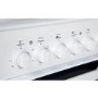 Indesit I5ESHW 50cm Electric Cooker with Single Oven and Solid Hotplate Hob - White