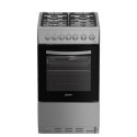 I5G3PMX Indesit 50cm Dual Fuel Cooker - Stainless Steel