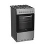 Indesit 50cm Dual Fuel Cooker - Stainless Steel