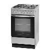 Indesit I5GSH1S 50cm Dual Fuel Single Oven Cooker Silver