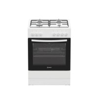Indesit 60cm Dual Fuel Cooker - White