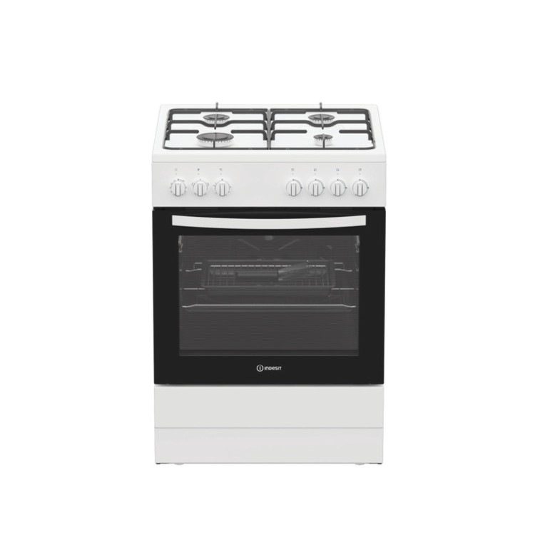 Indesit 60cm Dual Fuel Cooker - White