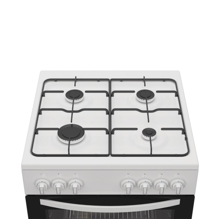 Indesit 60cm Dual Fuel Cooker - White