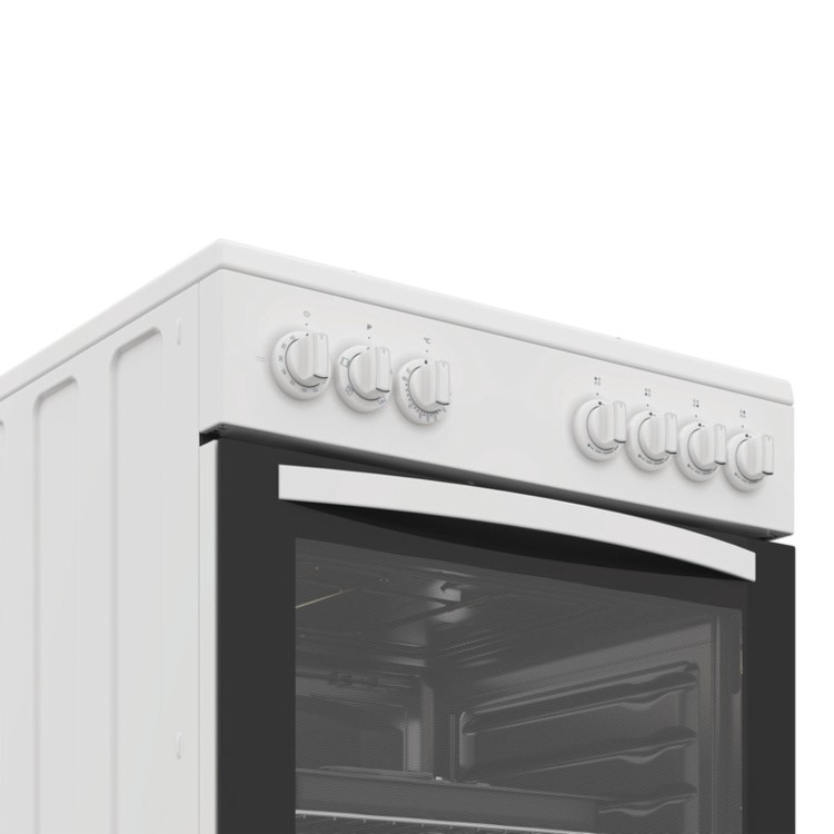 Indesit 60cm Dual Fuel Cooker - White