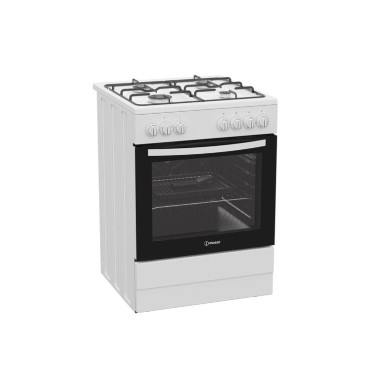 Indesit 60cm Dual Fuel Cooker - White