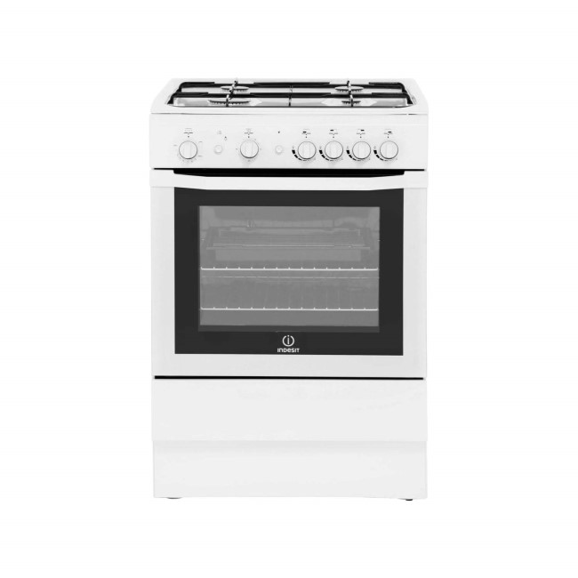 Refurbished Indesit I6GG1W 60cm Gas Cooker with Single Oven White