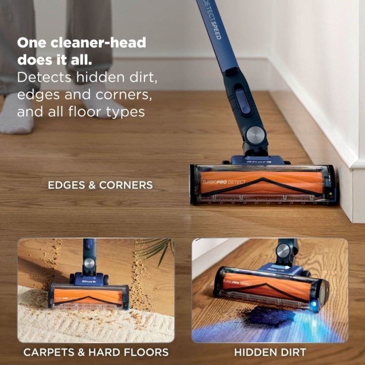 Shark IA3241UKT PowerDetect Speed Clean & Empty Pet Pro Cordless Vacuum Cleaner – Auto-Empty Dock  Ultramarine