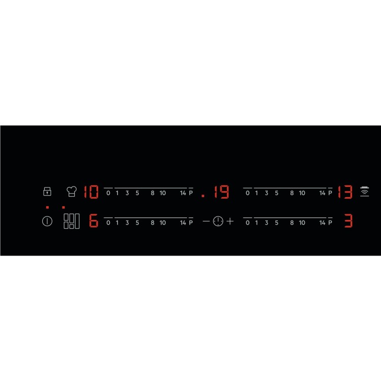 AEG IKE64471FB 60cm FlexBridge Four Zone Induction Hob - Black With Bevelled Edges