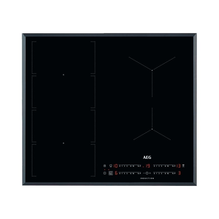 AEG IKE64471FB 60cm FlexBridge Four Zone Induction Hob - Black With Bevelled Edges