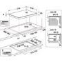 Indesit 77cm 4 Zone Induction Hob with Dualzone