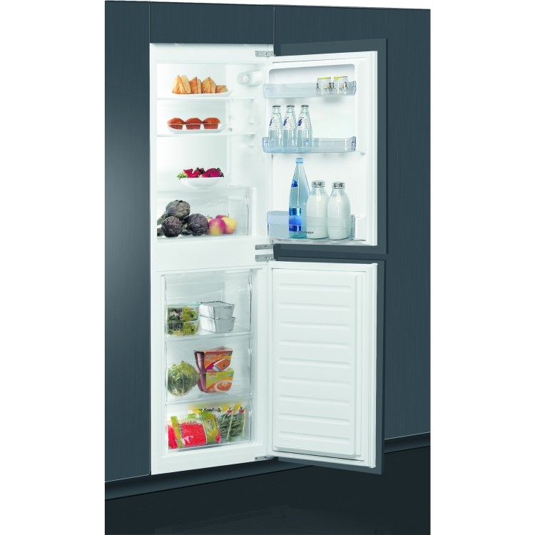 INDESIT IB5050A1D 264 Litre Integrated Fridge Freezer 50/50 Split 177cm Tall A+ Energy Rating 54cm Wide - White