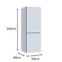 Refurbished Indesit IB55732WUK Freestanding 287 Litre 50/50 Low Frost Fridge Freezer White
