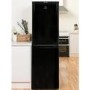 Indesit 235 Litre 50/50 Freestanding Fridge Freezer - Black