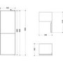 Indesit 263 Litre 50/50 Freestanding Fridge Freezer - White