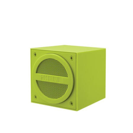 iHome Bluetooth Rechargeable Mini Speaker Cube in Rubberised Finish GREEN