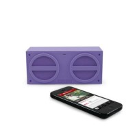 iHome Bluetooth Rechargeable Mini Speaker in Rubberised Finish PURPLE