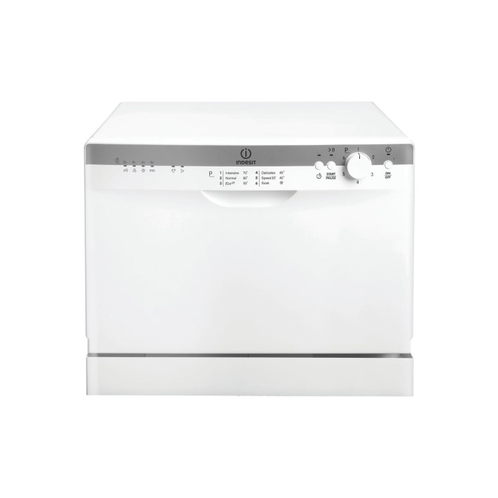 Indesit ICD661 6 Place Freestanding Compact TableTop Dishwasher White Appliances Direct