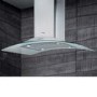 Elica ICEBERG_TC Iceberg Touch Control Curved Glass 100cm Island Hood in Stainless Steel