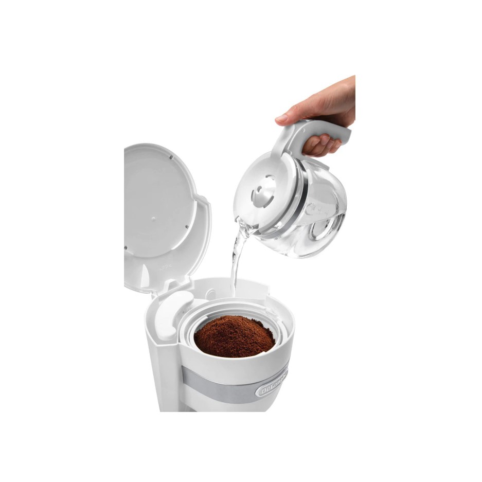 DeLonghi ICM14011.W Active Line Filter Coffee Machine White