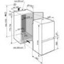 Liebherr ICNS3314 Comfort 178x55cm A++ NoFrost 70-30 Sliding Rail Integrated Fridge Freezer