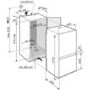 Liebherr 281 Litre Biocool 80/20 Integrated Fridge Freezer