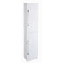 White 2 Door Tall Boy Storage Unit - W300 x H1435mm