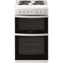 ID5E92KMW Indesit 50cm Double Cavity Electric Cooker with Sealed Plate Hob - White