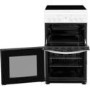 Refurbished Indesit ID5V92KMW 50cm Double Cavity Electric Cooker With Ceramic Hob White