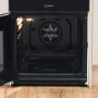 Refurbished Indesit ID5V92KMW 50cm Double Cavity Electric Cooker With Ceramic Hob White