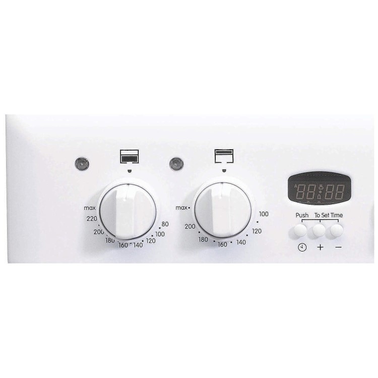 Indesit ID60C2WS 60cm Double Oven Electric Cooker With Ceramic Hob - White