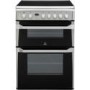 Indesit ID60C2XS 60cm Double Oven Electric Cooker With Ceramic Hob - Stainless Steel