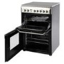 Indesit ID60C2XS 60cm Double Oven Electric Cooker With Ceramic Hob - Stainless Steel