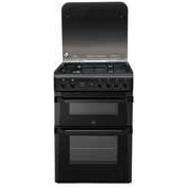 Indesit ID60G2A 60cm Double Oven Gas Cooker in Anthracite