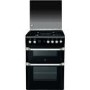 GRADE A2 - Indesit ID60G2K 60cm Double Oven Gas Cooker - Black