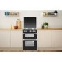 Indesit ID60G2K 60cm Double Oven Gas Cooker - Black