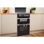 GRADE A2 - Indesit ID60G2K 60cm Double Oven Gas Cooker - Black