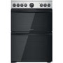 Refurbished Indesit ID67V9HCX 60cm Double Oven Electric Cooker Stainless Steel