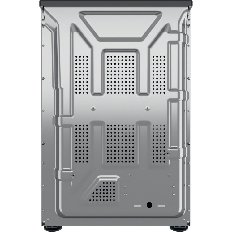 Refurbished Indesit ID67V9KMB 60cm Double Oven Electric Cooker Black