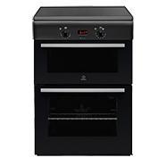 Indesit ID6IVS2A 60cm Double Oven Electric Cooker With Induction Hob - Anthracite