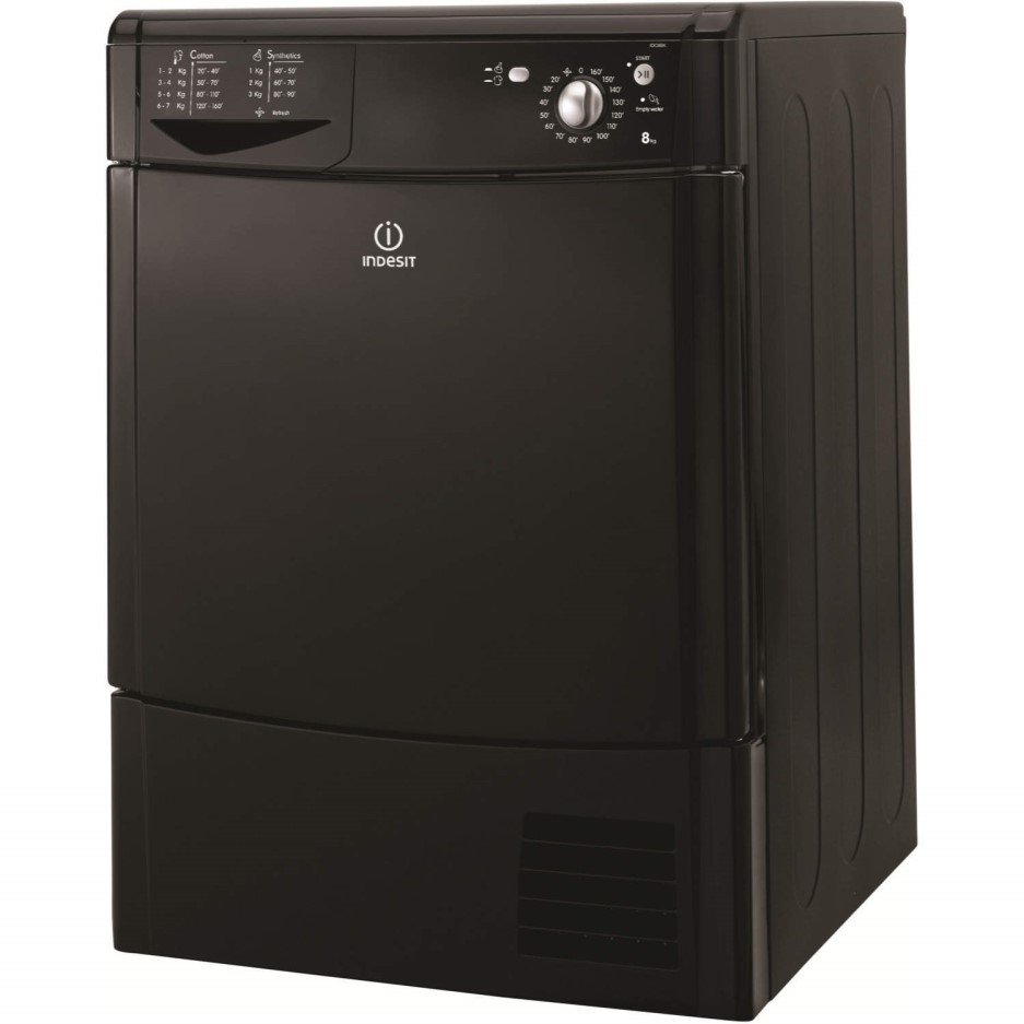 Indesit IDC85K FreeStanding Condensing Tumble Dryer in Black