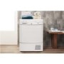 GRADE A2 - INDESIT IDC8T3B EcoTime 8kg Freestanding Condenser Tumble Dryer - White