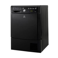 Refurbished Indesit EcoTime IDCE8450BKH Freestanding Condenser 8KG Tumble Dryer Black