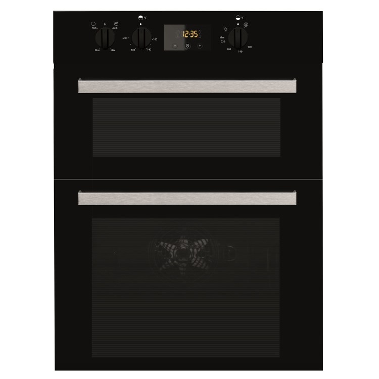 Indesit Aria Built-In Electric Double Oven - Black