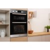 GRADE A2 - Indesit IDD6340IX Aria Electric Built In Double Oven - Stainless Steel