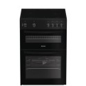 IDE6VMB Indesit 60cm Double Oven Electric Cooker - Black