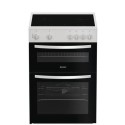 IDE6VMW Indesit 60cm Double Oven Electric Cooker - White